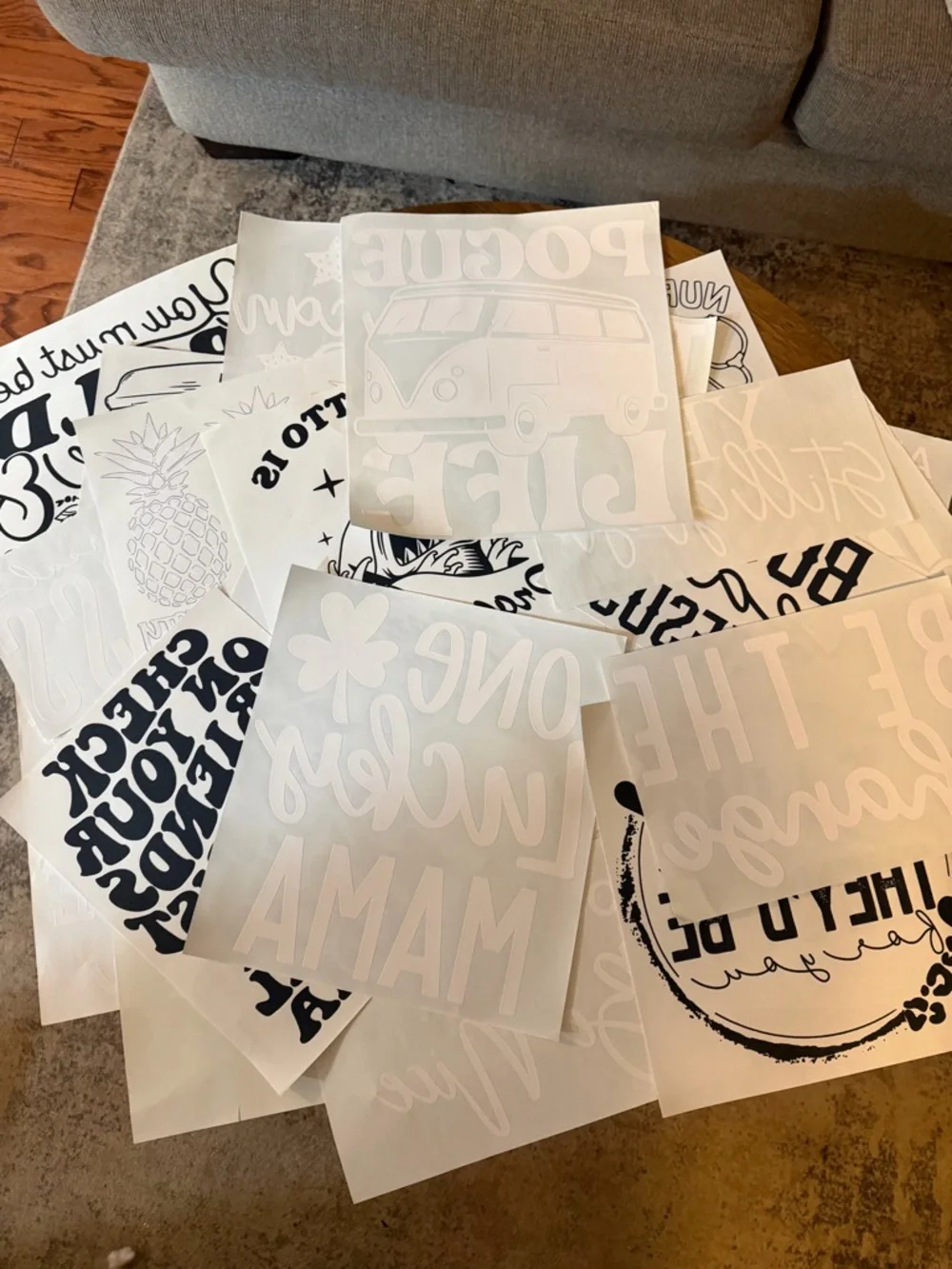 40 Assorted Mama and other random DTF/screen print transfers